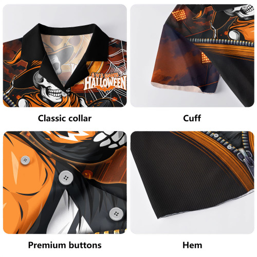 GWS GIANTS Hawaiian Shirt Halloween Night Reaper Zipper GWS GIANTS Hawaiian Shirt Halloween Night Reaper Zipper