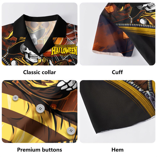 Hawthorn Hawaiian Shirt Halloween Night Reaper Zipper