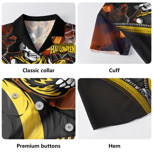 Richmond Hawaiian Shirt Halloween Night Reaper Zipper Richmond Hawaiian Shirt Halloween Night Reaper Zipper