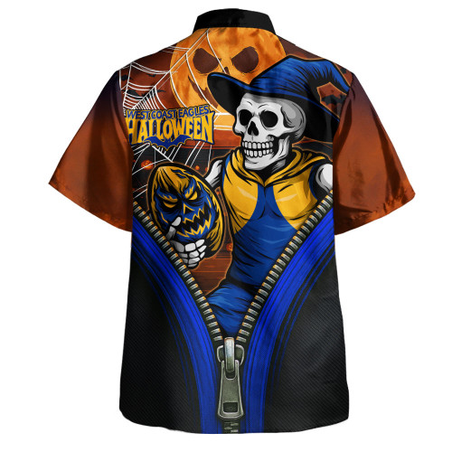 West Coast Eagles Hawaiian Shirt Halloween Night Reaper Zipper