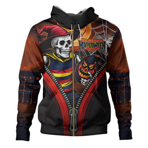 Adelaide Crows Hoodie Halloween Night Reaper Zipper Adelaide Crows Hoodie Halloween Night Reaper Zipper