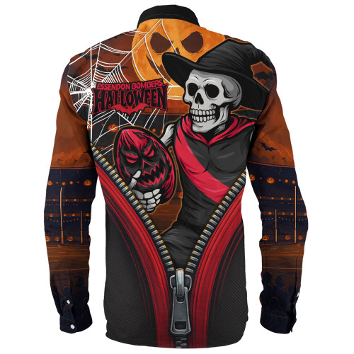 Essendon Long Sleeve Shirt Halloween Night Reaper Zipper Essendon Long Sleeve Shirt Halloween Night Reaper Zipper
