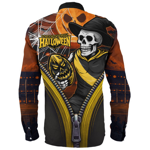 Richmond Long Sleeve Shirt Halloween Night Reaper Zipper Richmond Long Sleeve Shirt Halloween Night Reaper Zipper