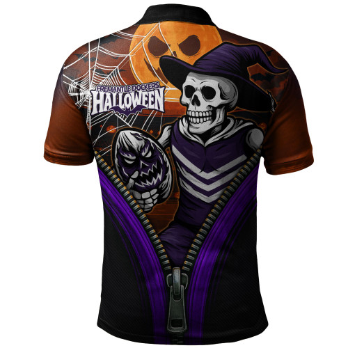 Fremantle Polo Shirt Halloween Night Reaper Zipper Fremantle Polo Shirt Halloween Night Reaper Zipper