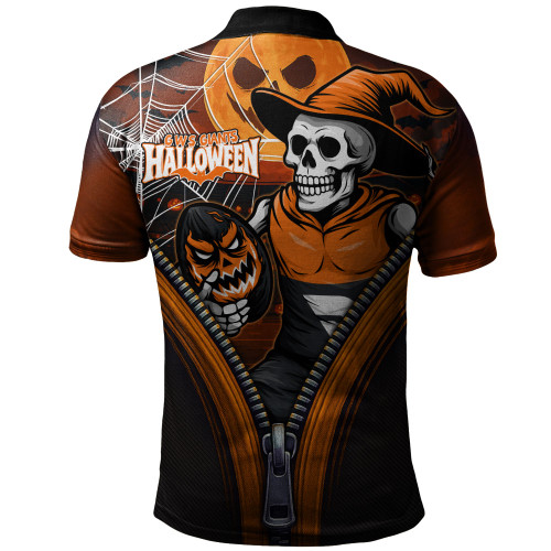 GWS GIANTS Polo Shirt Halloween Night Reaper Zipper GWS GIANTS Polo Shirt Halloween Night Reaper Zipper