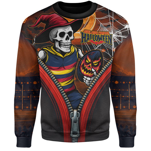 Adelaide Crows Sweatshirt Halloween Night Reaper Zipper