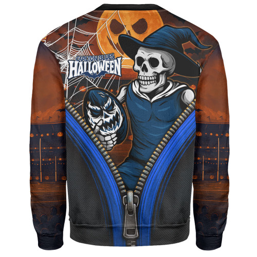 Carlton Sweatshirt Halloween Night Reaper Zipper