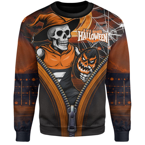 Gold Coast SUNS Sweatshirt Halloween Night Reaper Zipper