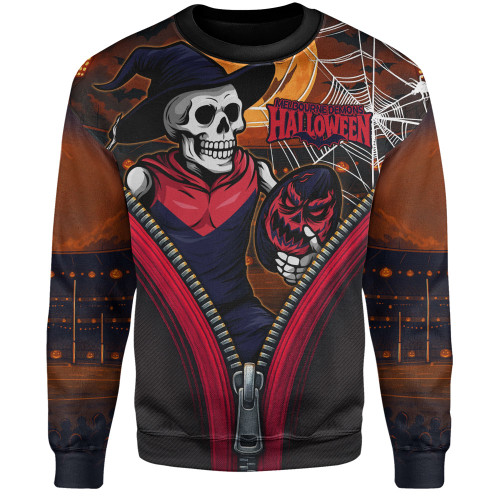 Melbourne Sweatshirt Halloween Night Reaper Zipper