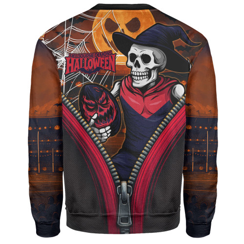 Melbourne Sweatshirt Halloween Night Reaper Zipper