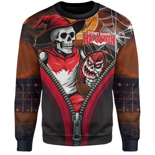 Sydney Swans Sweatshirt Halloween Night Reaper Zipper