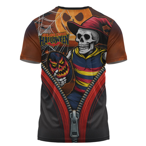 Adelaide Crows T-Shirt Halloween Night Reaper Zipper Adelaide Crows T-Shirt Halloween Night Reaper Zipper