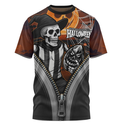 Collingwood T-Shirt Halloween Night Reaper Zipper