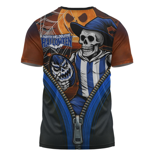 North Melbourne T-Shirt Halloween Night Reaper Zipper