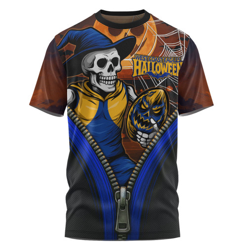 West Coast Eagles T-Shirt Halloween Night Reaper Zipper
