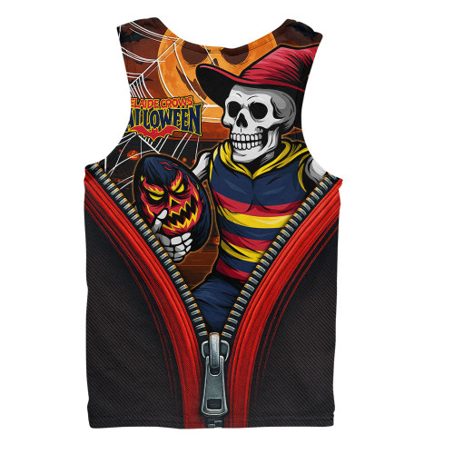 Adelaide Crows Men Singlet Halloween Night Reaper Zipper