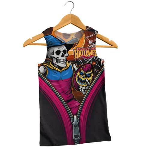 Brisbane Lions Men Singlet Halloween Night Reaper Zipper