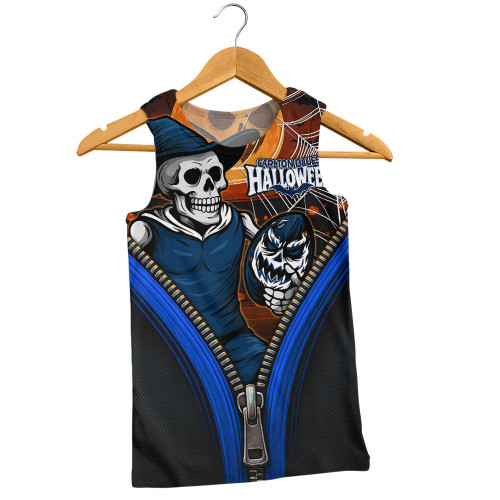 Carlton Men Singlet Halloween Night Reaper Zipper