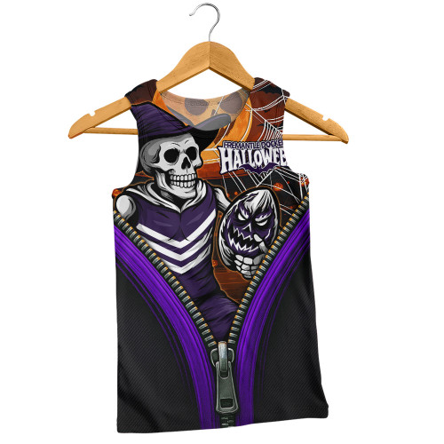 Fremantle Men Singlet Halloween Night Reaper Zipper