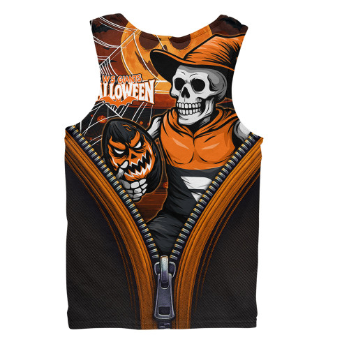 GWS GIANTS Men Singlet Halloween Night Reaper Zipper GWS GIANTS Men Singlet Halloween Night Reaper Zipper