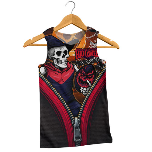 Melbourne Men Singlet Halloween Night Reaper Zipper