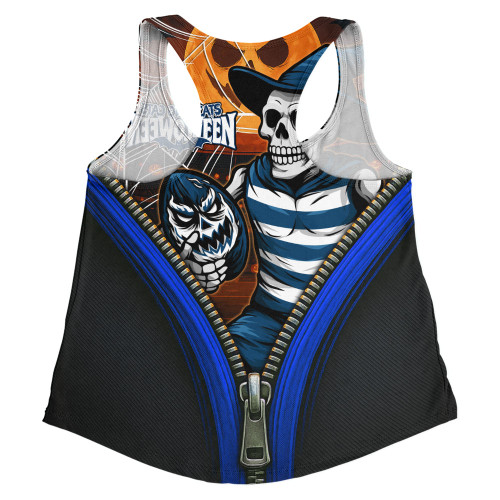 Geelong Cats Women Racerback Singlet Halloween Night Reaper Zipper Geelong Cats Women Racerback Singlet Halloween Night Reaper Zipper