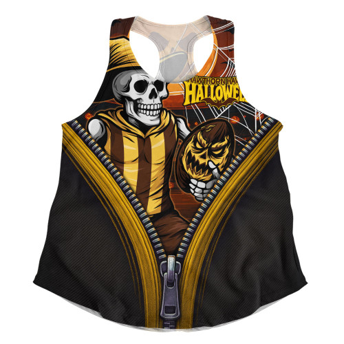 Hawthorn Women Racerback Singlet Halloween Night Reaper Zipper