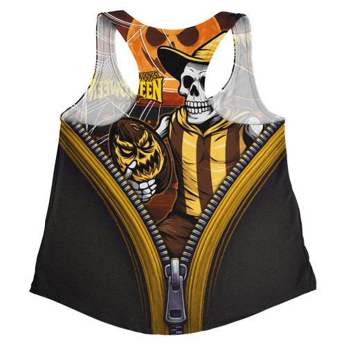 Hawthorn Women Racerback Singlet Halloween Night Reaper Zipper