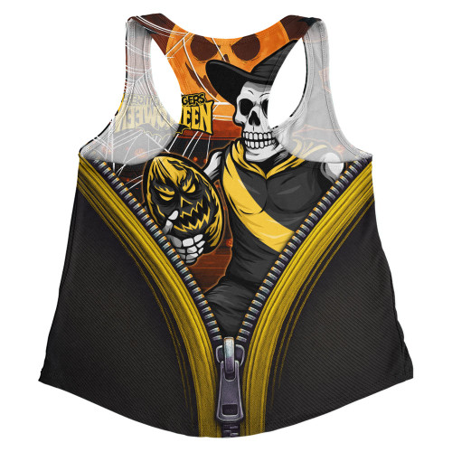 Richmond Women Racerback Singlet Halloween Night Reaper Zipper Richmond Women Racerback Singlet Halloween Night Reaper Zipper