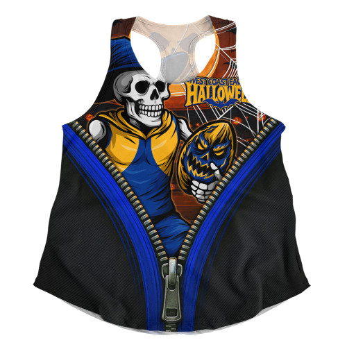 West Coast Eagles Women Racerback Singlet Halloween Night Reaper Zipper West Coast Eagles Women Racerback Singlet Halloween Night Reaper Zipper