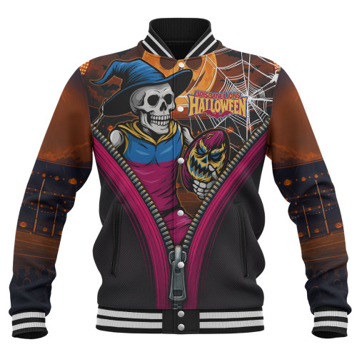 Brisbane Lions Baseball Jacket Halloween Night Reaper Zipper