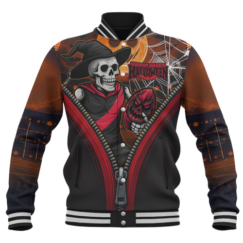 Essendon Baseball Jacket Halloween Night Reaper Zipper