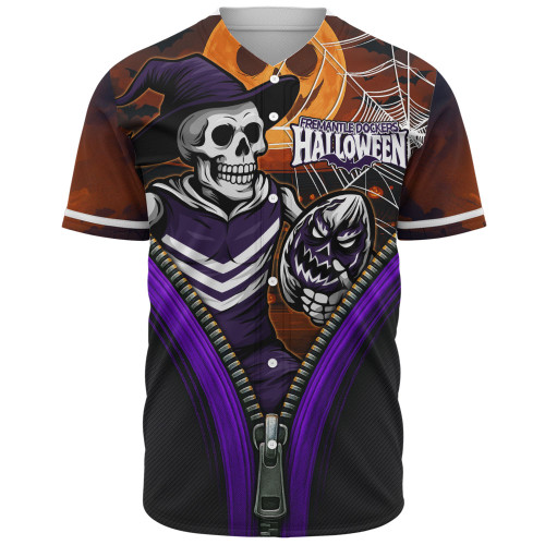 Fremantle Baseball Shirt Halloween Night Reaper Zipper