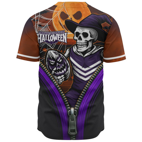 Fremantle Baseball Shirt Halloween Night Reaper Zipper