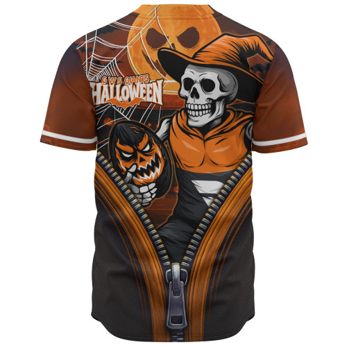 GWS GIANTS Baseball Shirt Halloween Night Reaper Zipper GWS GIANTS Baseball Shirt Halloween Night Reaper Zipper