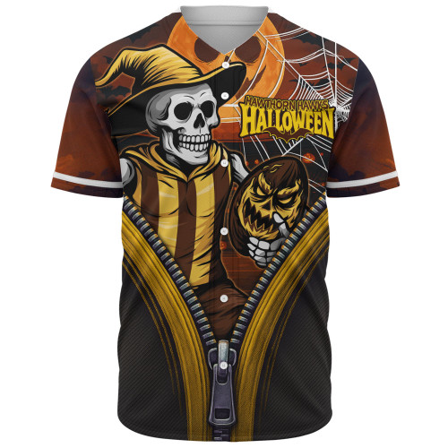 Hawthorn Baseball Shirt Halloween Night Reaper Zipper