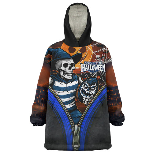 Geelong Cats Snug Hoodie Halloween Night Reaper Zipper