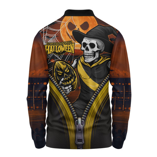 Richmond Long Sleeve Polo Shirt Halloween Night Reaper Zipper
