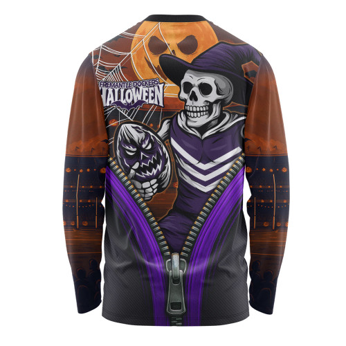 Fremantle Long Sleeve T-shirt Halloween Night Reaper Zipper Fremantle Long Sleeve T-shirt Halloween Night Reaper Zipper