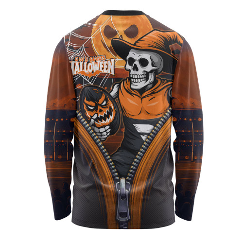 GWS GIANTS Long Sleeve T-shirt Halloween Night Reaper Zipper GWS GIANTS Long Sleeve T-shirt Halloween Night Reaper Zipper