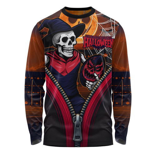 Melbourne Long Sleeve T-shirt Halloween Night Reaper Zipper