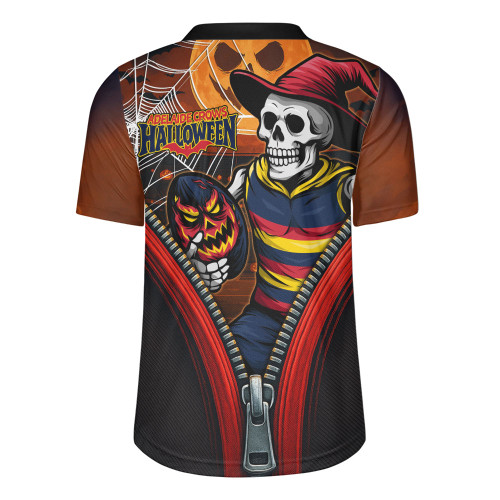Adelaide Crows Rugby Jersey Halloween Night Reaper Zipper Adelaide Crows Rugby Jersey Halloween Night Reaper Zipper