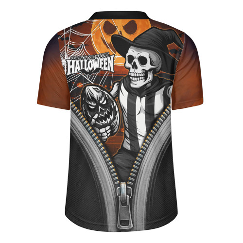 Collingwood Rugby Jersey Halloween Night Reaper Zipper Collingwood Rugby Jersey Halloween Night Reaper Zipper