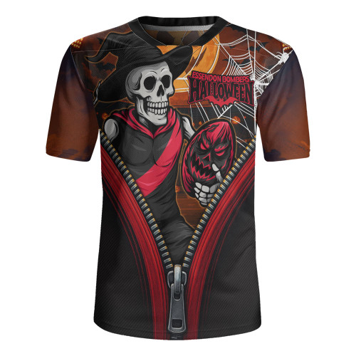 Essendon Rugby Jersey Halloween Night Reaper Zipper