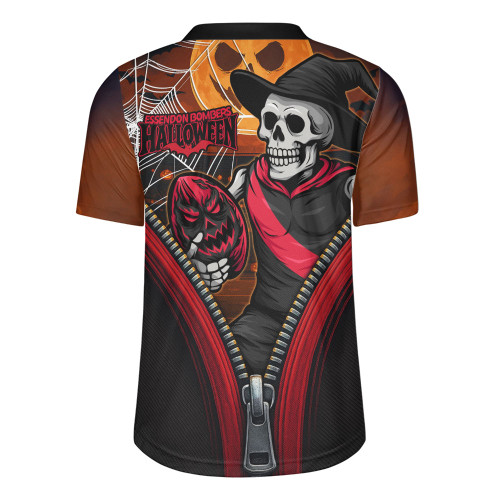 Essendon Rugby Jersey Halloween Night Reaper Zipper