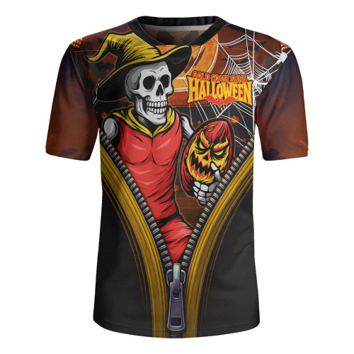 Gold Coast SUNS Rugby Jersey Halloween Night Reaper Zipper