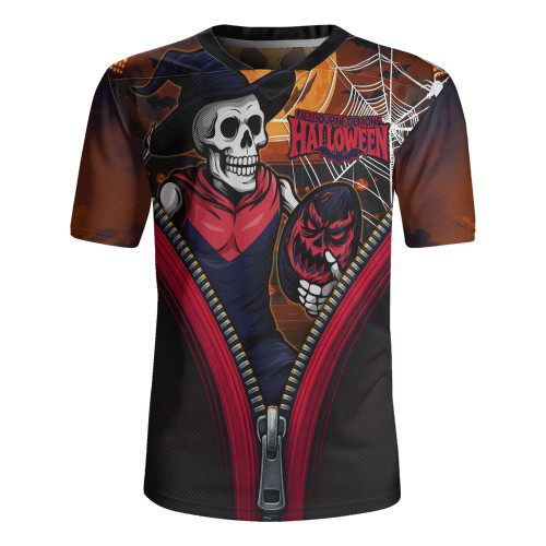 Melbourne Rugby Jersey Halloween Night Reaper Zipper