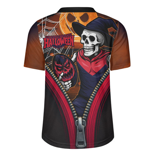 Melbourne Rugby Jersey Halloween Night Reaper Zipper Melbourne Rugby Jersey Halloween Night Reaper Zipper