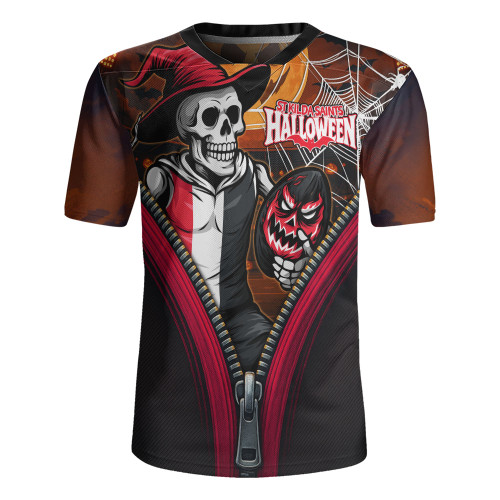 St Kilda Rugby Jersey Halloween Night Reaper Zipper St Kilda Rugby Jersey Halloween Night Reaper Zipper