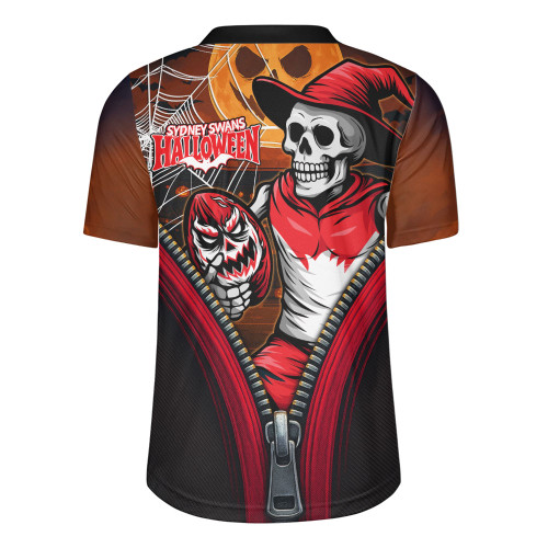 Sydney Swans Rugby Jersey Halloween Night Reaper Zipper